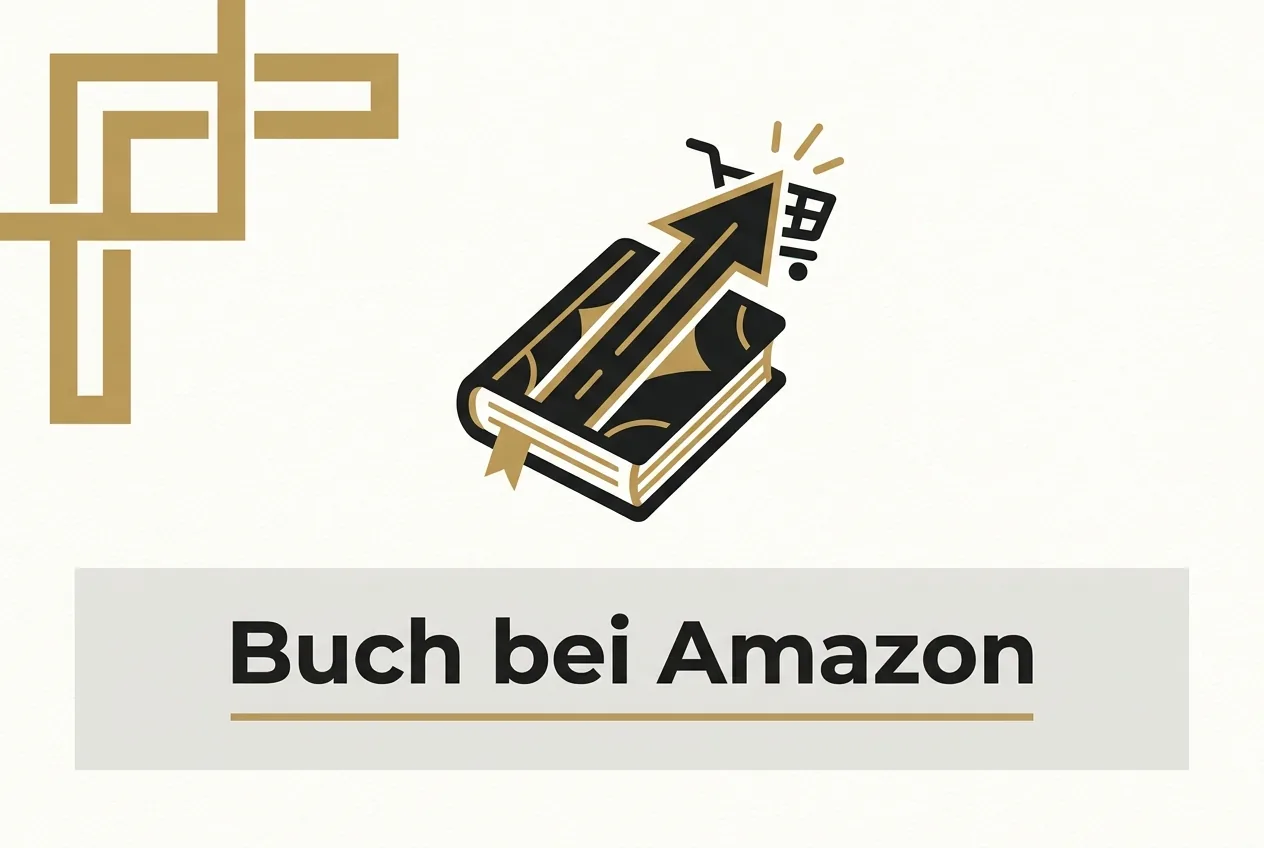 Editoriale Vektorgrafik eines Buches mit Aufwärts-Pfeil und Warenkorb-Symbol für die Selbstveröffentlichung eines Buchs bei Amazon KDP