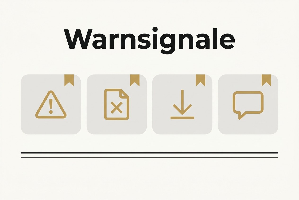 Warnsignale bei unseriösen Ghostwriting-Anbietern im Überblick als rote Flaggen