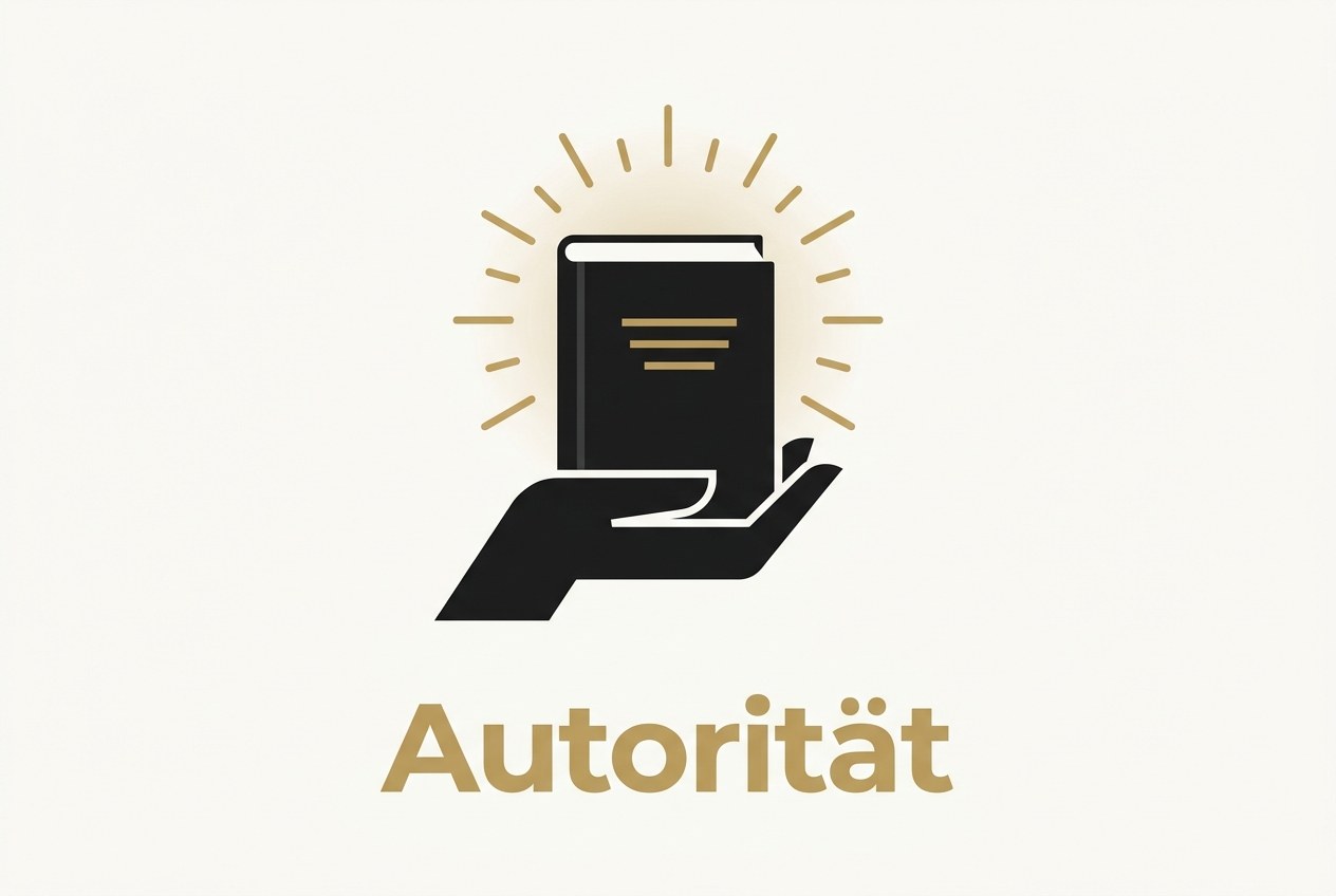 Unternehmer hält sein eigenes Fachbuch als Autoritätsinstrument für die eigene Personenmarke in der Hand