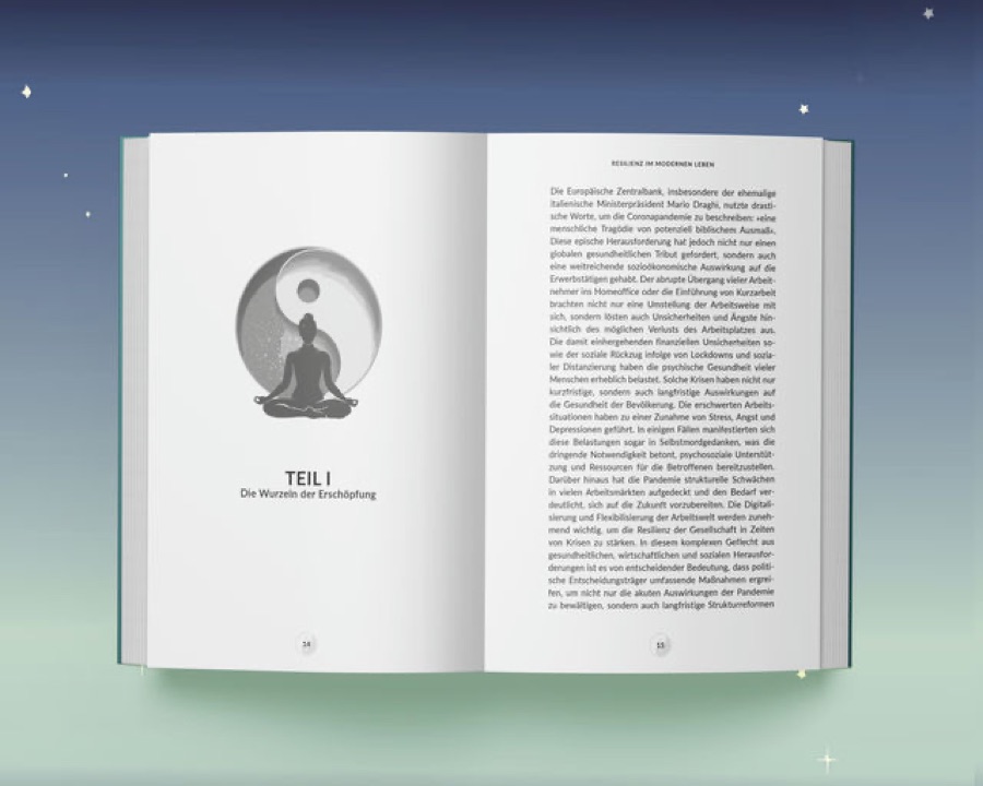 Teilaufschlag mit Illustration und Kolumnentiteln