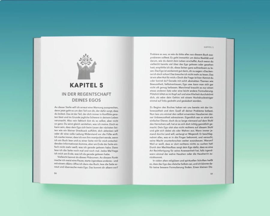 Kapitelanfang mit Ornament, Initialzeile und Seitenzahlen