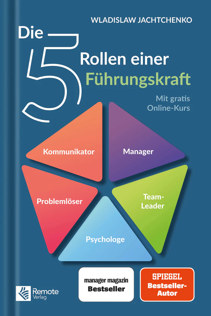 Buchcover: Wladislaw Jachtchenko Die 5 Rollen Einer Führungskraft (Remote Verlag)