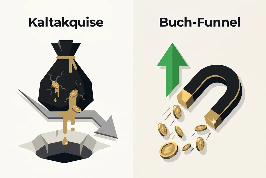 Kaltakquise oder Buch Lead Funnel Was sind die versteckten Kosten (Buchfunnel & Vertriebssystem)