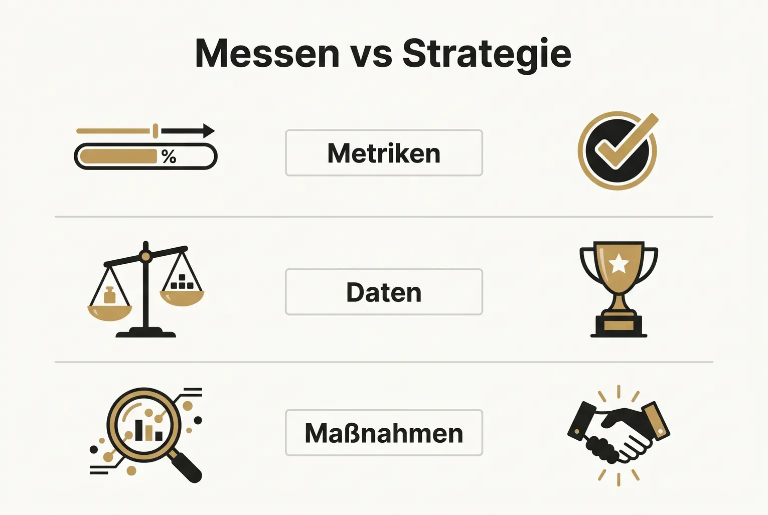 Eine Grafik, die auf der einen Seite Metriken wie Wiederkaufrate und Churn Rate zeigt und auf der anderen Seite strategische Maßnahmen wie personalisierte Angebote und exklusiven Content, die durch ein Buch ermöglicht werden.