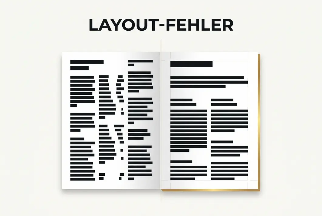 Amateurhaftes Buchlayout und Satz verstehen (Buchproduktion)